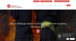 Desktop Screenshot of hasicipristroje-cervinka.cz